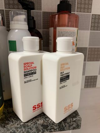 트리플에스 탈모 샴푸 275ml + 실크 트리트먼트 275ml — 5점을 준 리뷰어가 2021년 2월 올린 사용 사진