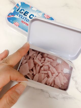 [아이스칩스] 무설탕 비건 자일리톨 캔디 7종 2개기준 — 5점을 준 리뷰어가 2021년 7월 올린 사용 사진