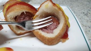 오마뎅 한우핫도그 — 5점을 준 리뷰어가 2021년 6월 올린 사용 사진