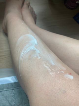 세렌디뷰티 퓨어델라 부스팅 바디크림 — 5점을 준 리뷰어가 2021년 7월 올린 사용 사진