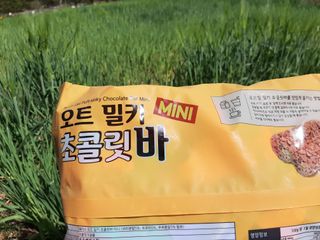 델리스 오트 밀키 초콜릿 바 — 5점을 준 리뷰어가 2022년 4월 올린 사용 사진