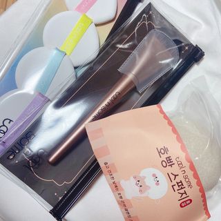 [툴앤썸] 메이크업 브러시로 바르고 호빵 스펀지로 클렌징하는 A-Z 뷰티툴 5종 — 5점을 준 리뷰어가 2021년 1월 올린 사용 사진