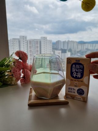 소화가 잘되는 우유 국산 5곡 미숫가루 — 5점을 준 리뷰어가 2021년 9월 올린 사용 사진