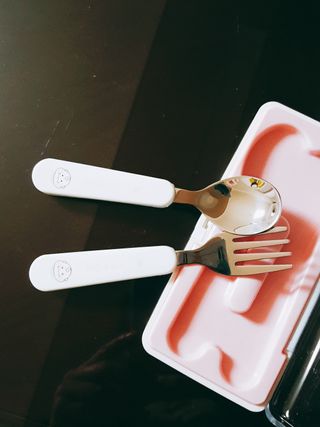 유비맘 스푼포크 케이스 세트 1+1 _컬러랜덤 발송 — 5점을 준 리뷰어가 2020년 12월 올린 사용 사진