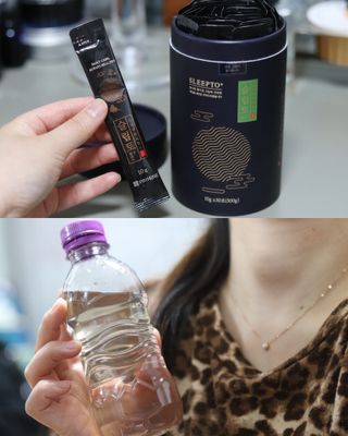 프리마인 자체 기업부설 연구소에서 찾아낸 건강한 수면의 비밀.  슬립토 플러스 30포 — 5점을 준 리뷰어가 2021년 10월 올린 사용 사진