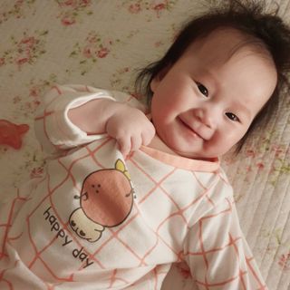 유비맘 궁디팡팡 내의/내복 상하세트 — 5점을 준 리뷰어가 2021년 2월 올린 사용 사진