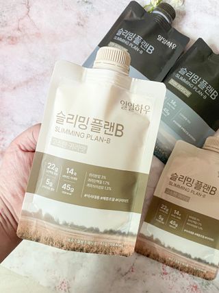 일일하우 슬리밍 플랜B 고소한 귀리맛, 진한 카카오맛 (체중조절식) — 5점을 준 리뷰어가 2023년 5월 올린 사용 사진