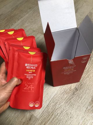 클린24시간 레드박스 1BOX(5포) + 전용보틀(500ml) — 5점을 준 리뷰어가 2024년 3월 올린 사용 사진
