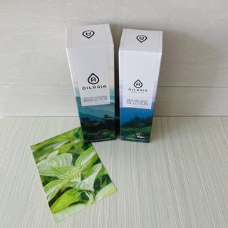오일아리아 뉴트리 모이스처라이징 세사미 씨드 오일로션 & 데일리 디톡스 세사미 그라운즈 바디스크럽 — 5점을 준 리뷰어가 2023년 6월 올린 사용 사진