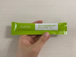 아므_이너뷰티 아므 젤리 컷 그린 씨드 10개입 — 4점을 준 리뷰어가 2021년 3월 올린 사용 사진