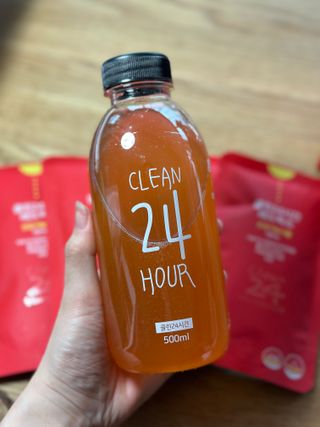 클린24시간 레드박스 1BOX(5포) + 전용보틀(500ml) — 5점을 준 리뷰어가 2024년 2월 올린 사용 사진