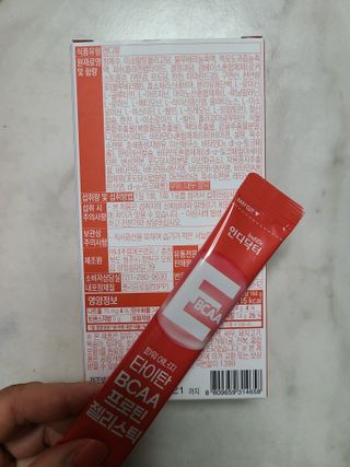 인디닥터 면역 생생 핑크 이뮨 젤리 + 타이탄 BCAA 프로틴 젤리스틱 — 5점을 준 리뷰어가 2022년 5월 올린 사용 사진