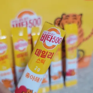 광동제약 [광동] 비타500데일리스틱 70포X2개 + 뚱랑이엽서 + 쇼핑백 증정 — 5점을 준 리뷰어가 2022년 10월 올린 사용 사진