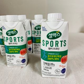 셀렉스스포츠 셀렉스 스포츠 웨이 프로틴 복숭아_ 330ml x 12팩 — 5점을 준 리뷰어가 2021년 8월 올린 사용 사진