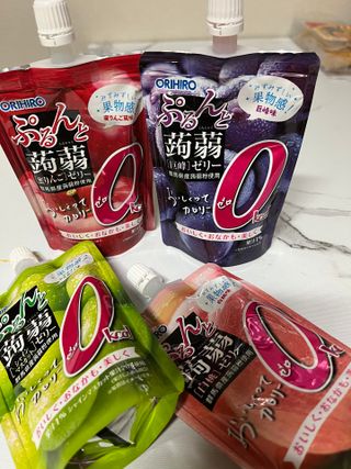 ORIHIRO 오리히로 곤약젤리 제로칼로리 130g 4종 4팩(맛별로 1팩씩) — 5점을 준 리뷰어가 2023년 2월 올린 사용 사진