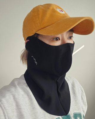 [AVAVE] 어베이브 올인원히트 스포츠 골프 방한 넥워머 마스크 — 5점을 준 리뷰어가 2024년 1월 올린 사용 사진