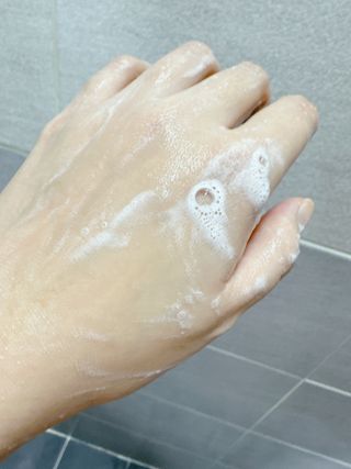 스킨큐어 산다화 울트라 젠틀 약산성 세안제 — 3.5점을 준 리뷰어가 2023년 3월 올린 사용 사진