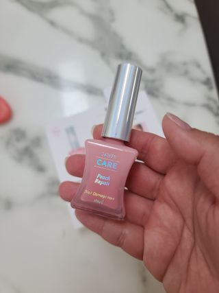 젤리핏 피치리페어 10ml 피치 컬러영양제 효과있는 손톱강화제 — 4.5점을 준 리뷰어가 2022년 7월 올린 사용 사진