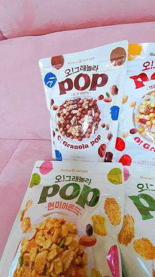 오!그래놀라팝 현미아몬드 — 5점을 준 리뷰어가 2022년 4월 올린 사용 사진