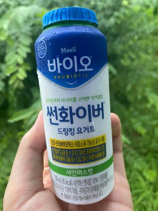 LIVE 매일바이오 썬화이버 드링킹 요거트 — 5점을 준 리뷰어가 2022년 8월 올린 사용 사진