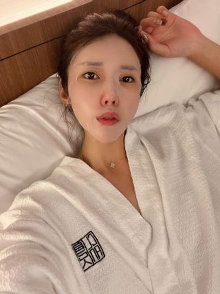 쿠피 피디알엔 연어 더마 페이셜 마스크 — 5점을 준 리뷰어가 2021년 11월 올린 사용 사진