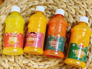 탐라원 제주의 맛, 몬딱주스 4종세트 - 한라봉몬딱주스, 천혜향몬딱주스, 청귤에이드, 당근몬딱주스 — 4점을 준 리뷰어가 2021년 7월 올린 사용 사진