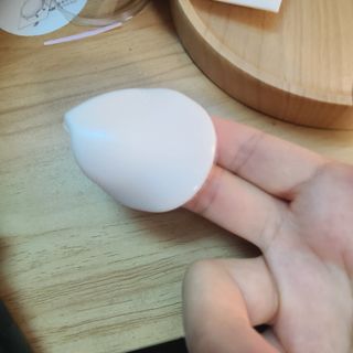 젤리팜 마이크로셀 실리콘퍼프 피치,오렌지 — 4점을 준 리뷰어가 2021년 10월 올린 사용 사진