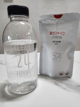 클린24시간 1BOX(5포) + 전용보틀(500ml) — 5점을 준 리뷰어가 2023년 2월 올린 사용 사진