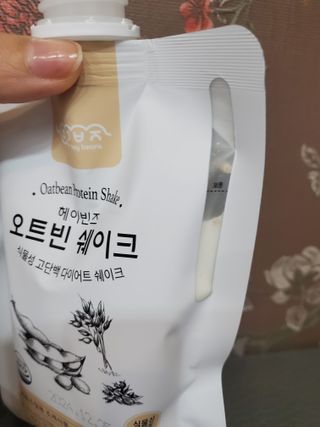 헤이빈즈 식사대용 식물성단백질 다이어트쉐이크 파우치 5일분 — 5점을 준 리뷰어가 2023년 3월 올린 사용 사진