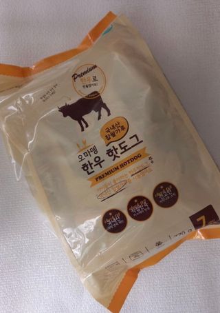 오마뎅 한우핫도그 — 5점을 준 리뷰어가 2021년 6월 올린 사용 사진
