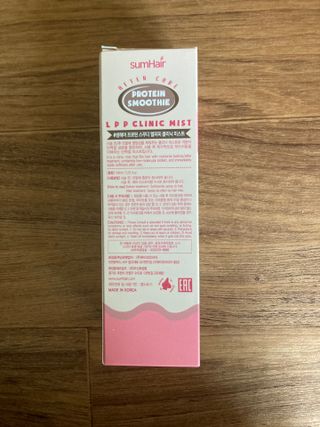 썸헤어 / SUMHAIR [썸헤어] 프로틴 스무디 클리닉 미스트 150ml — 4.5점을 준 리뷰어가 2021년 6월 올린 사용 사진