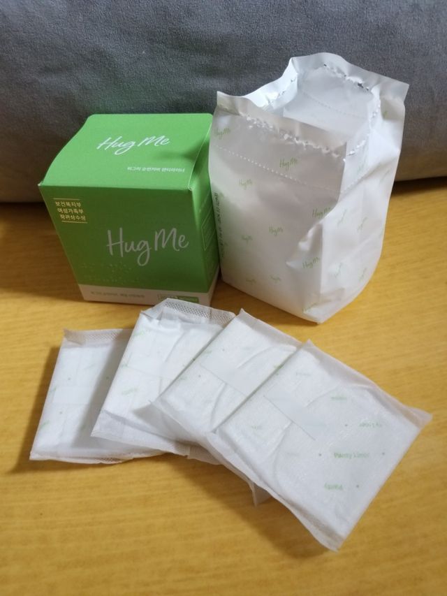 허그미 유기농 순면커버 팬티라이너 + 울트라라이너 리뷰 사진