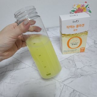[음료수 대신 가능!]  빠르게 흡수되는 아임오 타먹는 콜라겐 1박스 — 5점을 준 리뷰어가 2023년 4월 올린 사용 사진