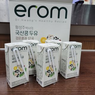 이롬 erom 황성주박사의 국산콩 두유 검은콩과 17곡 — 5점을 준 리뷰어가 2020년 12월 올린 사용 사진