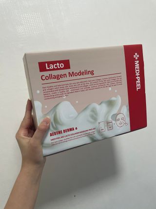 메디필 레드 락토 콜라겐 모델링 팩 — 5점을 준 리뷰어가 2021년 3월 올린 사용 사진