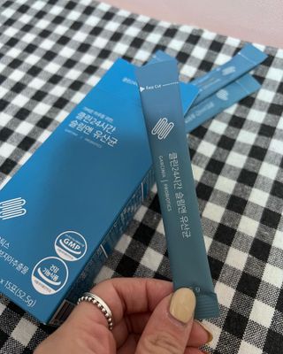 클린24시간 슬림앤유산균 1박스 (3.5g X 15포) — 5점을 준 리뷰어가 2022년 10월 올린 사용 사진