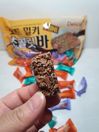 델리스 오트 밀키 초콜릿 바 — 5점을 준 리뷰어가 2022년 4월 올린 사용 사진