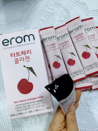 이롬 erom 타트체리 콜라겐 — 5점을 준 리뷰어가 2021년 3월 올린 사용 사진