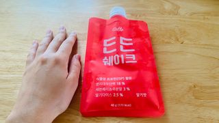 [덜다] 든든 식물성 단백질 쉐이크 40g X 7입 (곡물/딸기) — 4.5점을 준 리뷰어가 2023년 8월 올린 사용 사진