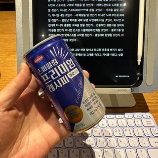 한미사이언스 [한미] 스파클링 프리미엄 레시피 (카페인, 제로카페인 2종)각5개총10개제공 — 5점을 준 리뷰어가 2025년 1월 올린 사용 사진