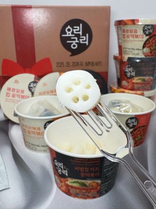 프리 [요리궁리] 타입 B (매콤,치즈,매콤까르보) 꽃떡볶이 6개입 세트 — 5점을 준 리뷰어가 2025년 2월 올린 사용 사진