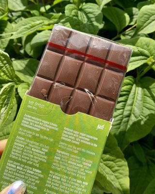 당류2g 자일리톨로 단맛을낸 슈카 퓨어비건 무설탕초콜릿 Xucker vegan 2개입 — 5점을 준 리뷰어가 2021년 4월 올린 사용 사진