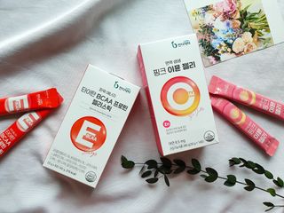 인디닥터 면역 생생 핑크 이뮨 젤리 + 타이탄 BCAA 프로틴 젤리스틱 — 5점을 준 리뷰어가 2022년 3월 올린 사용 사진