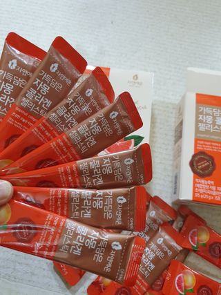 자연에온 가득담은 자몽 콜라겐 젤리스틱 2BOX — 5점을 준 리뷰어가 2020년 12월 올린 사용 사진