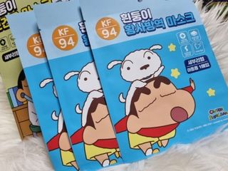 [숨그림] 2D 새부리형, 짱구, 무직타이거, 빨강머리앤 우리아이 그리고 내가 쓰는 믿을수있는 케릭터 마스크 — 5점을 준 리뷰어가 2021년 9월 올린 사용 사진