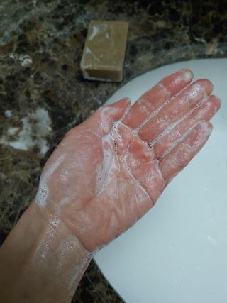피부 트러블 케어 천연 성분 소리온 비누 soap — 5점을 준 리뷰어가 2022년 2월 올린 사용 사진