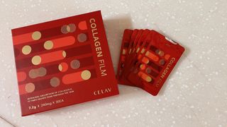 프리마인 귀족의 콜라겐, 92배 흡수율. 럭셔리 프리미엄 셀라브 콜라겐필름 30매 — 4점을 준 리뷰어가 2021년 11월 올린 사용 사진