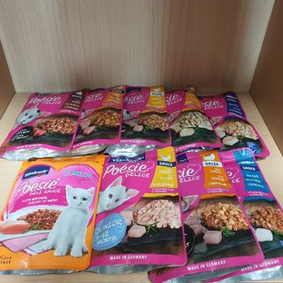 비타크래프트 포에시 델리스 고양이 파우치 85g 9가지맛 1팩씩 — 5점을 준 리뷰어가 2021년 8월 올린 사용 사진