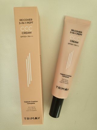 트리마이 3가지 기능을 동시에 느낄 수 있는 Color Control Change, 리커버리 3인1 펩트 CCC 크림 — 5점을 준 리뷰어가 2022년 11월 올린 사용 사진