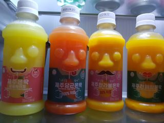 탐라원 제주의 맛, 몬딱주스 4종세트 - 한라봉몬딱주스, 천혜향몬딱주스, 청귤에이드, 당근몬딱주스 — 5점을 준 리뷰어가 2021년 8월 올린 사용 사진